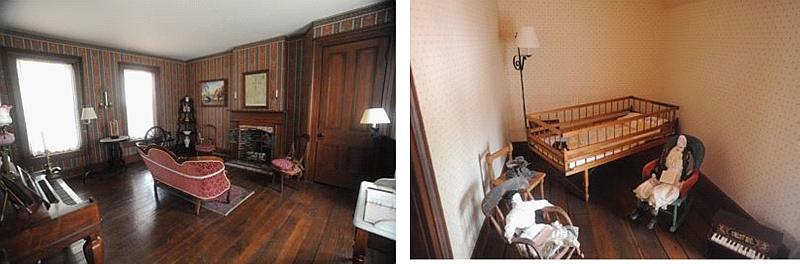 2nd set of 2 photos of inside jones house